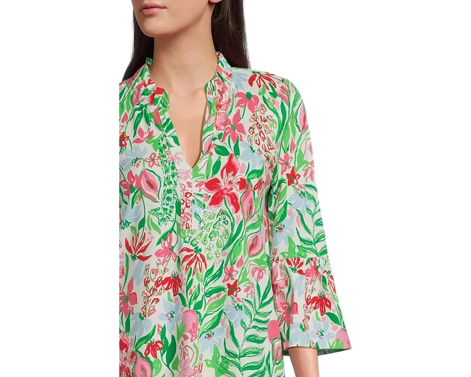 Платье Lilly Pulitzer Hayes из пима-хлопка с кружевной отделкой
