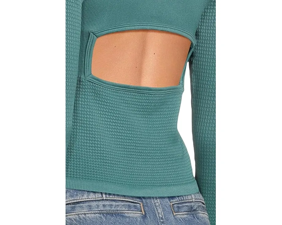 Длинная блуза FP Movement Bail Out с вырезом на спине и застежкой на пуговицы