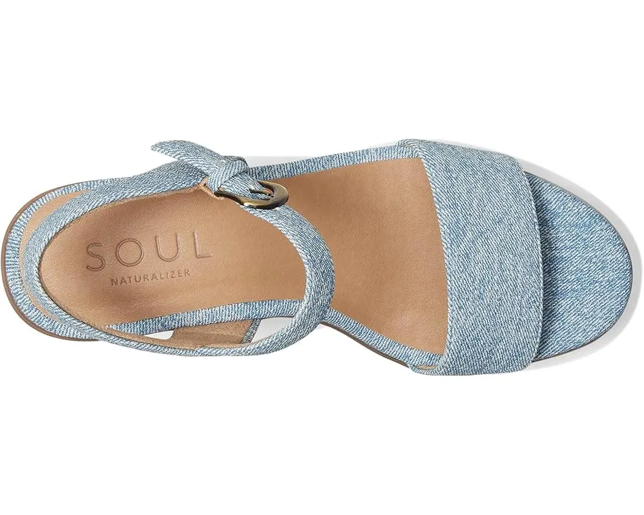 Сандалии SOUL Naturalizer Graciela на танкетке с открытым мыском и технологией ContourFit