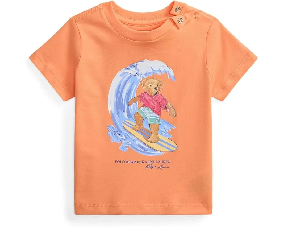 Футболка Polo Ralph Lauren Polo Bear из хлопкового джерси для младенцев