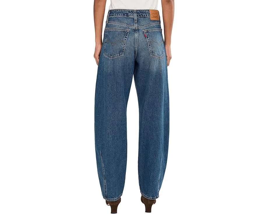 Джинсы Levi's Premium Baggy Dad Barrel с зауженным кроем и карманами