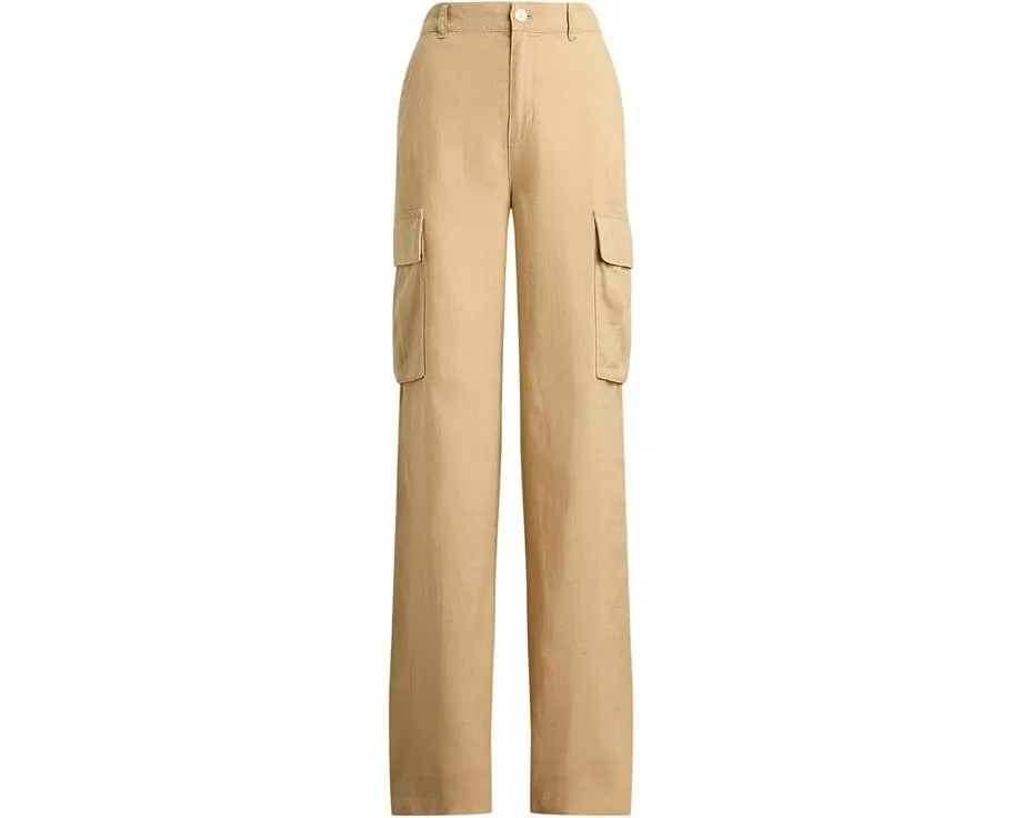 Брюки-карго широкие Льняные Linen Wide-Leg Cargo Lauren Ralph Lauren