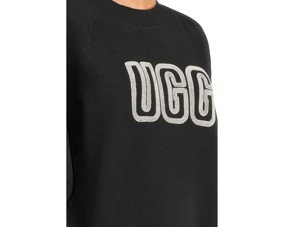 Свитшот UGG Logo Crew Neck с регланными рукавами и аппликацией