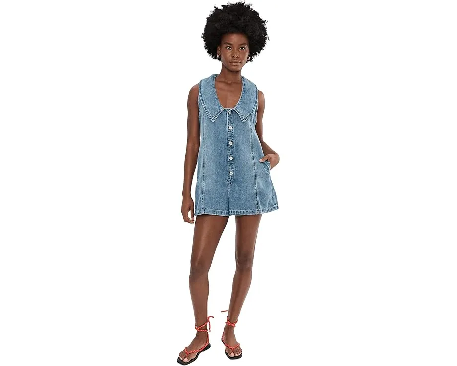 Комбинезон Free People We The Free Dover из денима с воротником