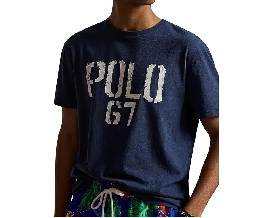Хлопковая футболка Polo Ralph Lauren с принтом свободного кроя