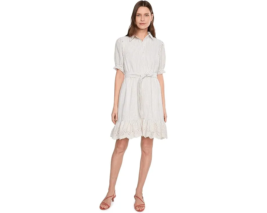 Мини-платье Vince Camuto с пышными рукавами-фонариками и рюшами