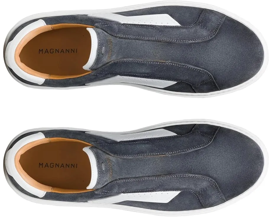 Водоотталкивающие мокасины Magnanni Phoenix Slip с верхом из замши в технике колор-блок