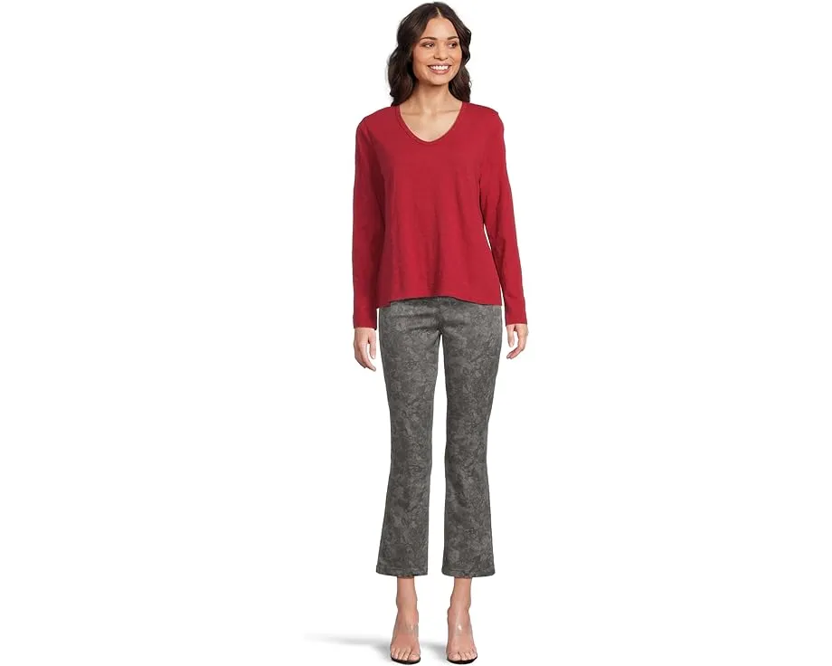 Длинный топ Elliott Lauren с V-образным вырезом и эффектом garment dye