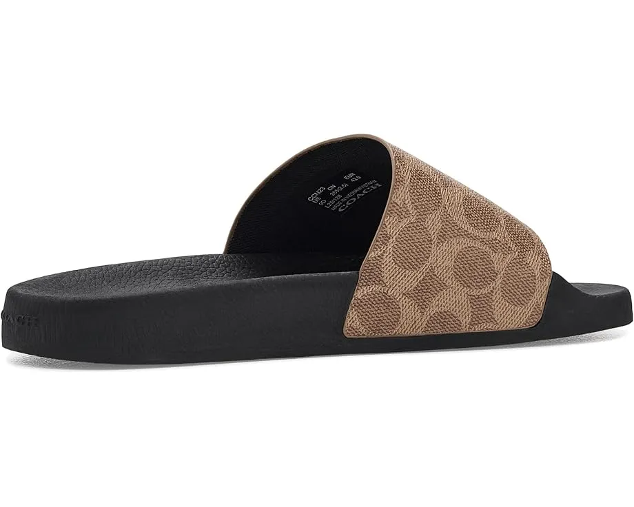 Сланцы Pool Slide In Signature Canvas COACH