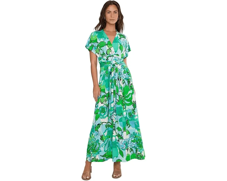 Макси-платье Keenan с запахом и цветочным принтом Lilly Pulitzer