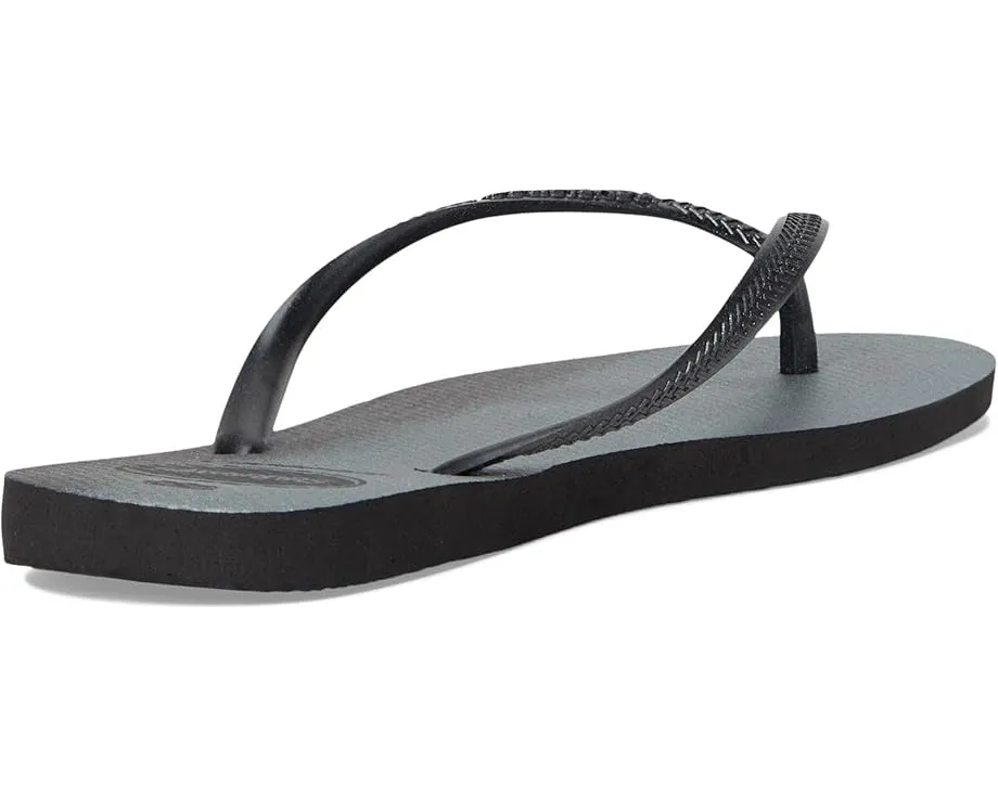 Глянцевые шлепанцы Havaianas Slim Gloss с блестками