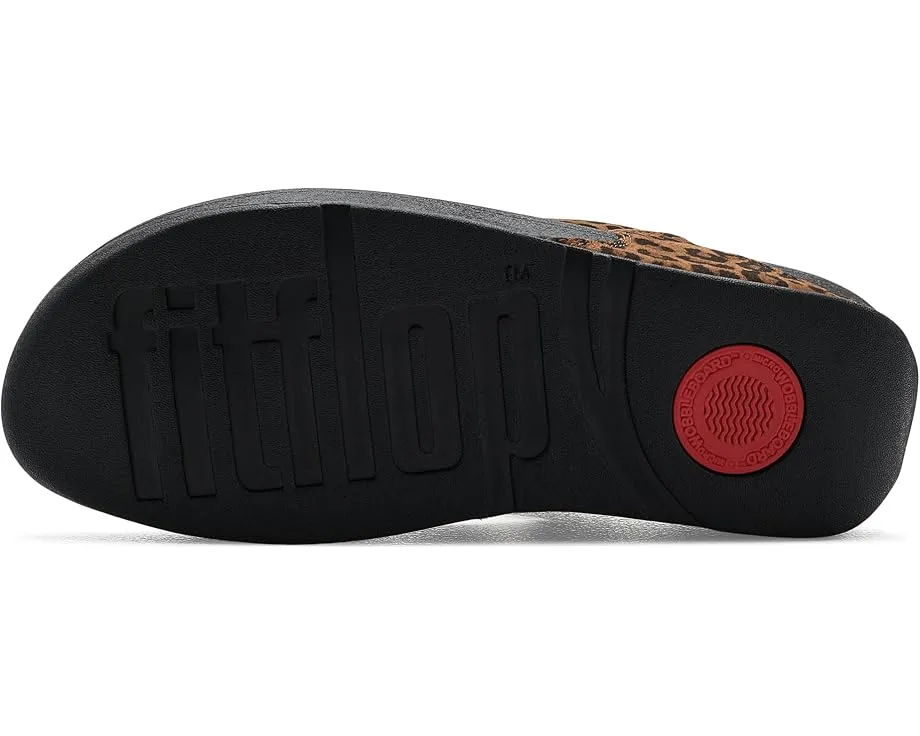 Сандалии Lulu из замши с леопардовым принтом FitFlop