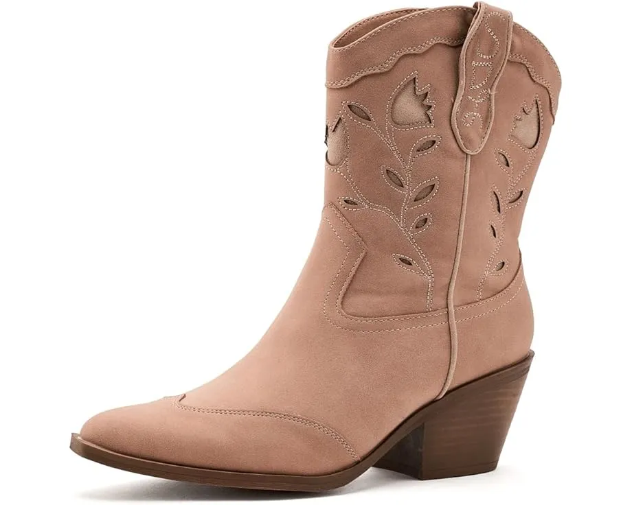 Ботильоны Flash Western Short Boots с острым носком и каблуком от Sam & Libby