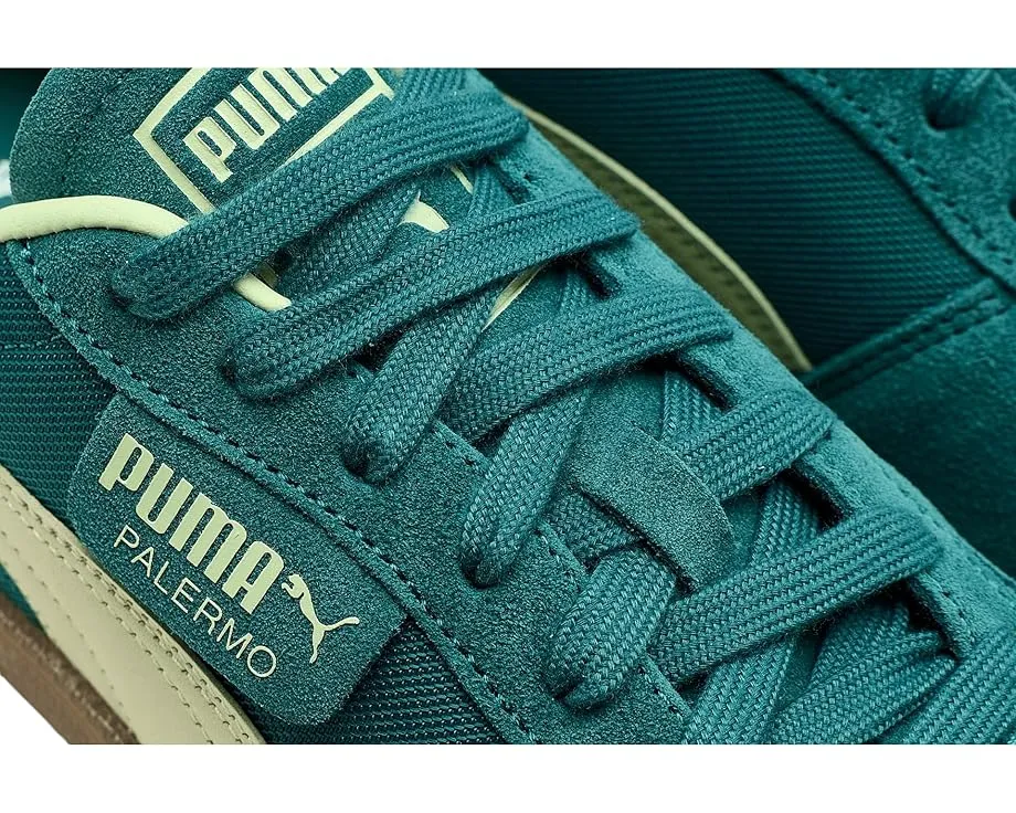 Кроссовки PUMA Palermo Vintage с кожаным верхом и резиновой подошвой