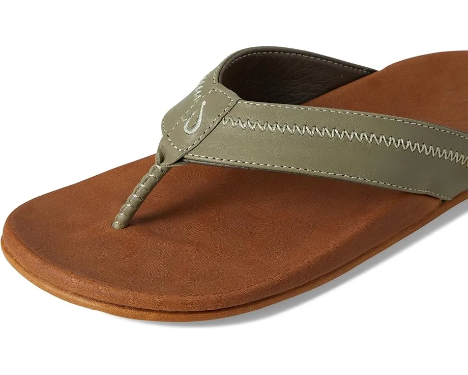 Сандалии OluKai Hiapo с ремнями из премиальной кожи и анатомической стелькой