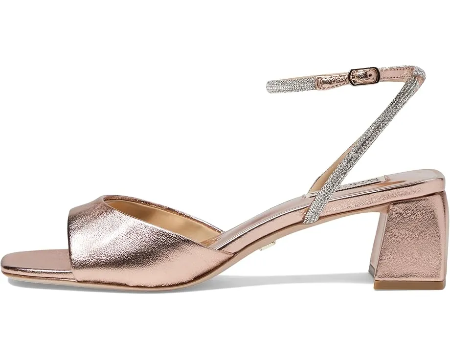 Босоножки Badgley Mischka Infinity II на низком каблуке с камнями стразами и застежкой на щиколотке