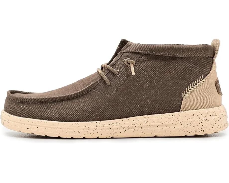 Слипоны Hey Dude Wally Mid Gripr Stretch Canvas с высоким голенищем