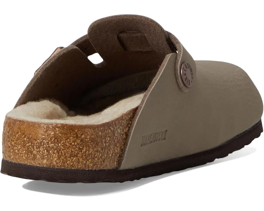 Детские сабо Birkenstock Boston с подкладкой из овчины