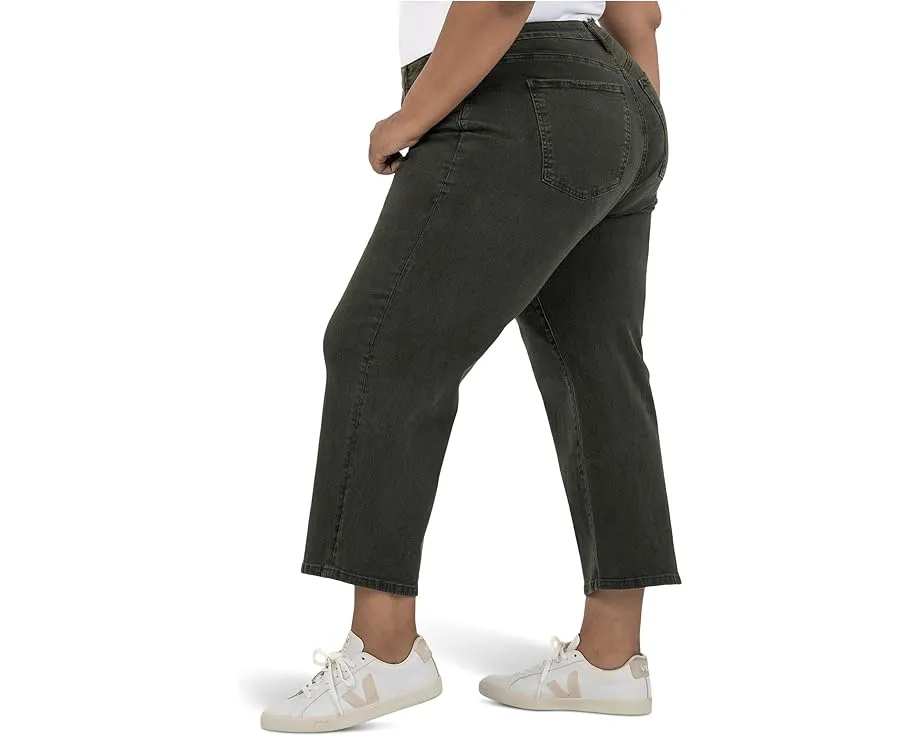 Джинсы KUT from the Kloth Plus Charlotte High Rise Wide Leg с обычным подолом