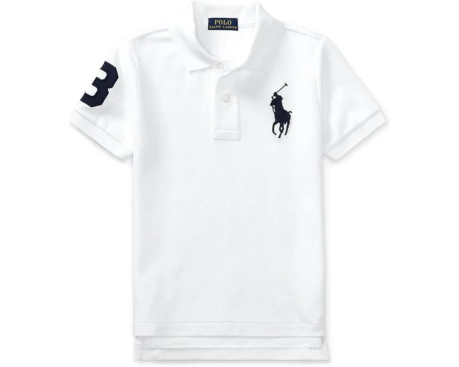 Детское поло Big Pony Cotton Mesh от Polo Ralph Lauren белое