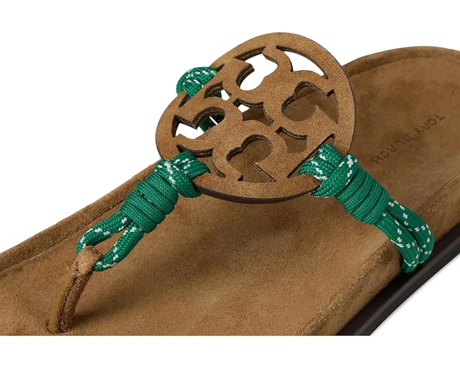 Сандалии Tory Burch Miller Rope Cloud с логотипом T и ремешком из полиэстера