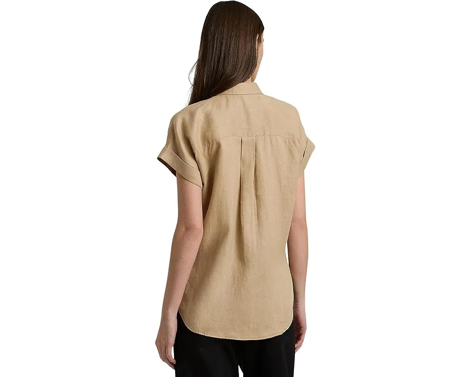 Рубашка Lauren Ralph Lauren с рукавом долман из льна