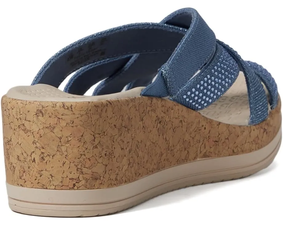 Bzees Сандалии Reign Wedge с пробковым клином и поддержкой свода стопы