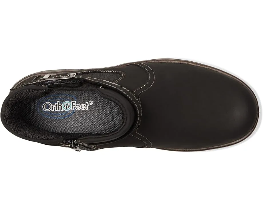 Ортопедические ботинки Orthofeet Scarlett с широким носком и боковой молнией
