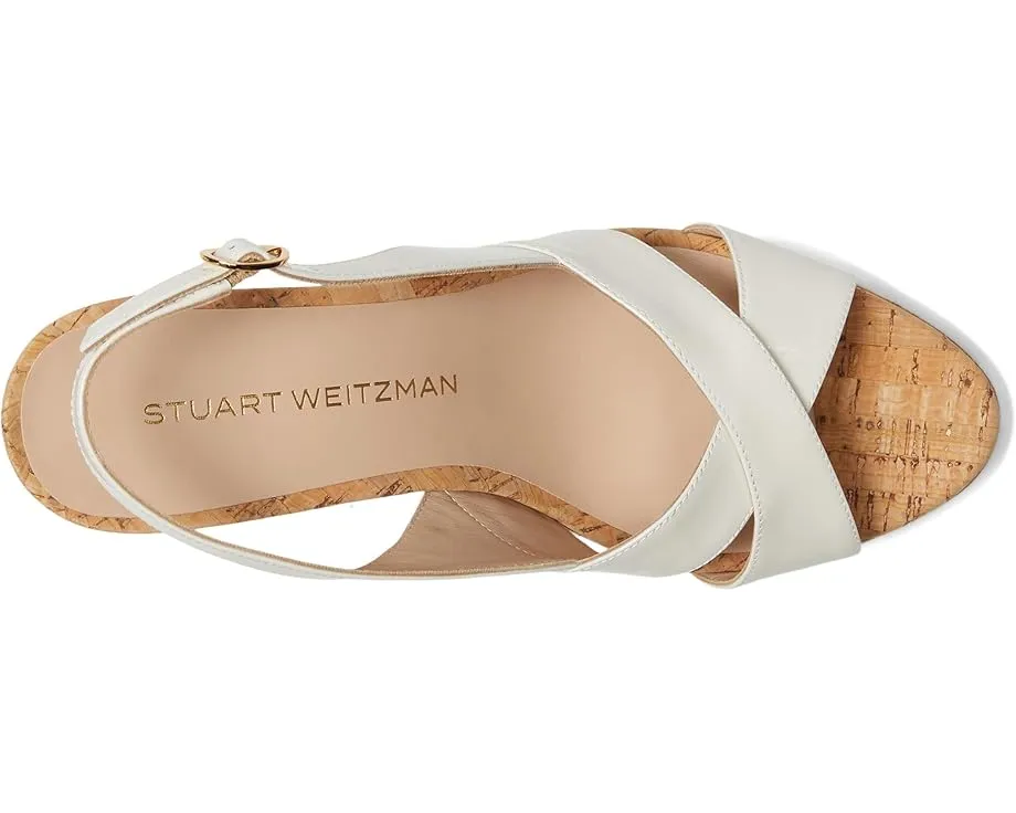 Сандалии Stuart Weitzman Dayna Slingback Wedge на танкетке с ремешком через пятку