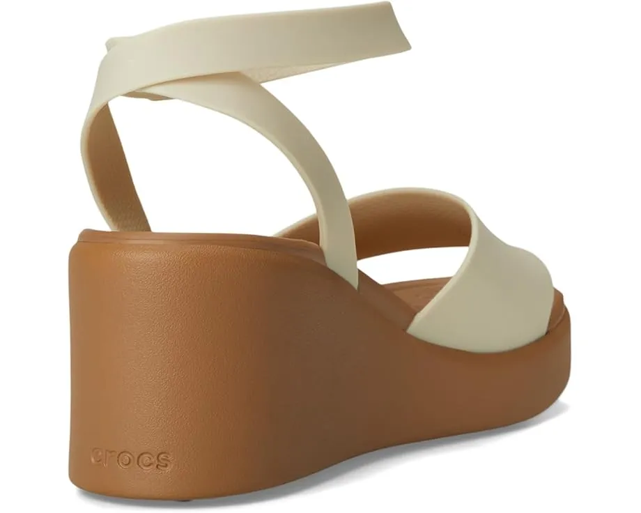 Crocs Сандалии Brooklyn Ankle Strap Wedges с регулируемой лямкой на щиколотке