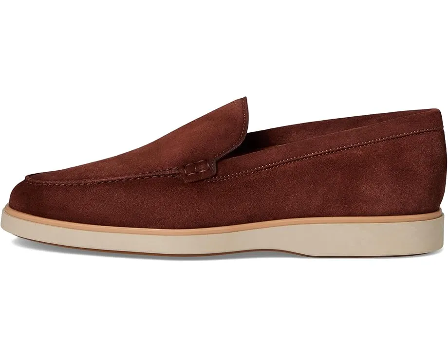 Мокасины Magnanni Lourenco из замши с кожаной стелькой и плоским каблуком