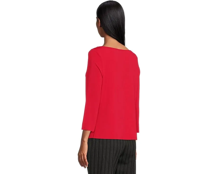 Блуза Liverpool Los Angeles с рукавом три четверти и драпированным вырезом