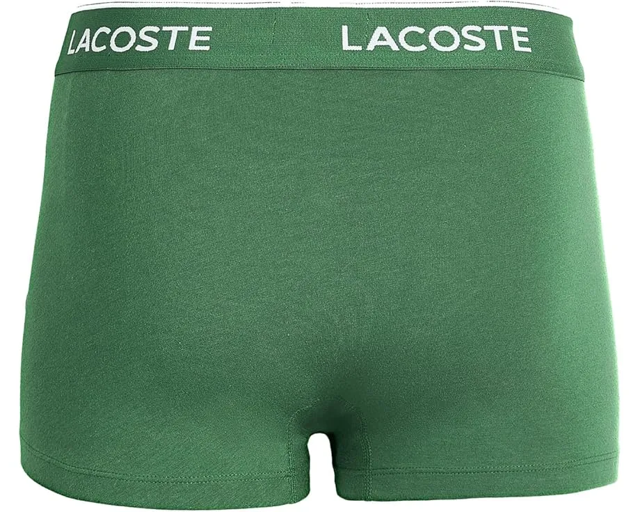 Набор из 5 трусов Lacoste 5-Pack Logo Trunks с брендированным поясом