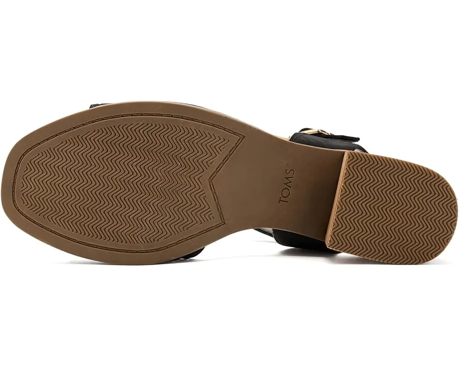 Сандалии TOMS Eloise на каблуке с квадратным носком и стопкой кожи