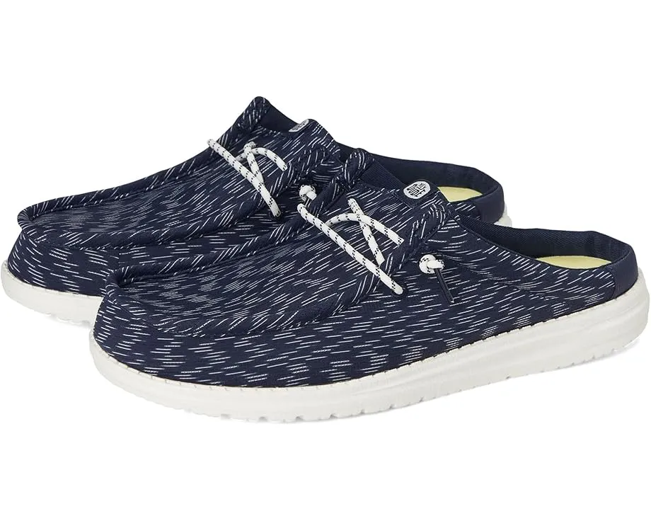 Кроссовки Hey Dude Wally Slip Jersey Jacquard с дышащим верхом и технологией Flex & Fold