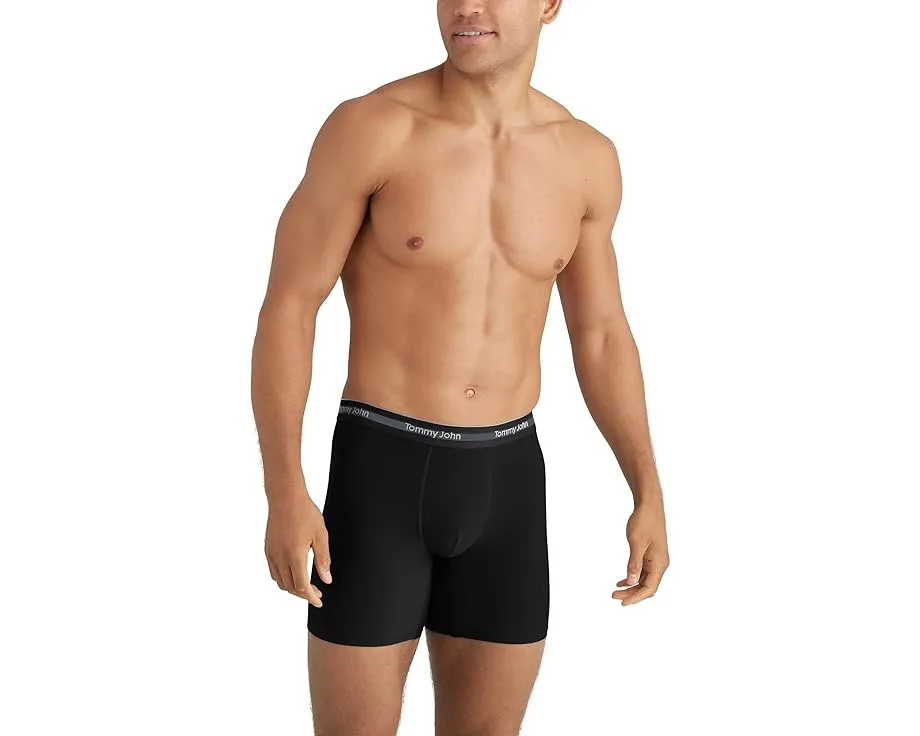Tommy John Comfort Micro 6 дюймов (15.24 см) боксеры 3 шт с четырехсторонним растяжением