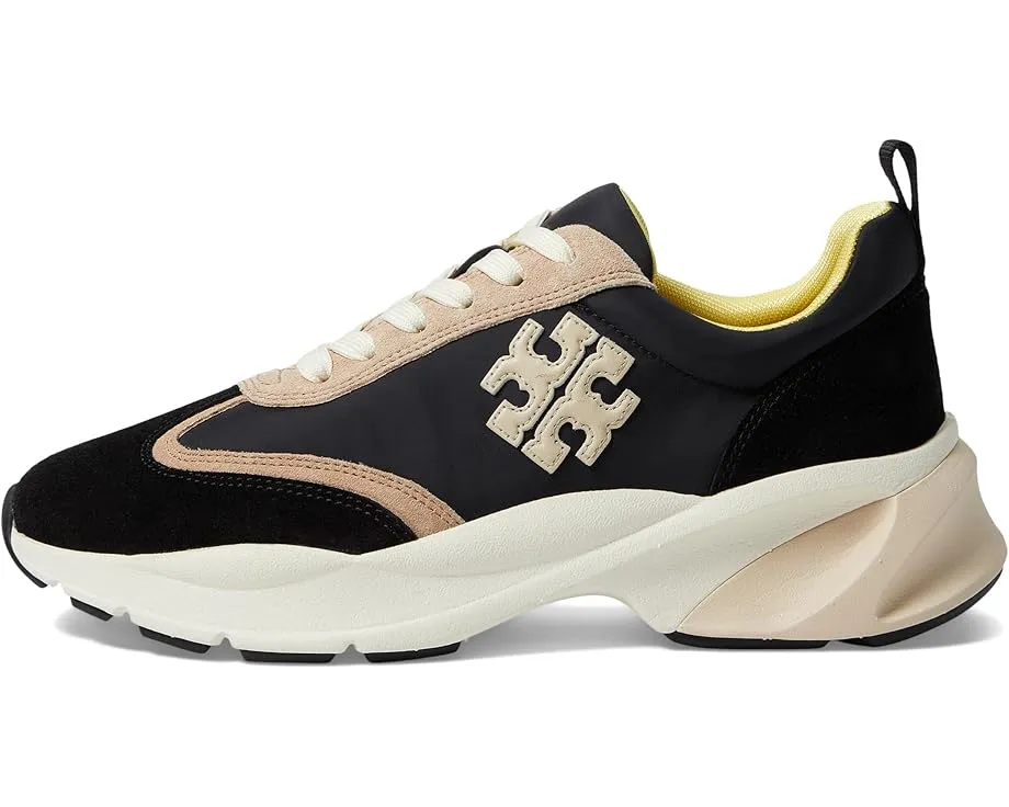 Кроссовки Tory Burch Good Luck Trainer с анатомической подошвой и логотипом Double T