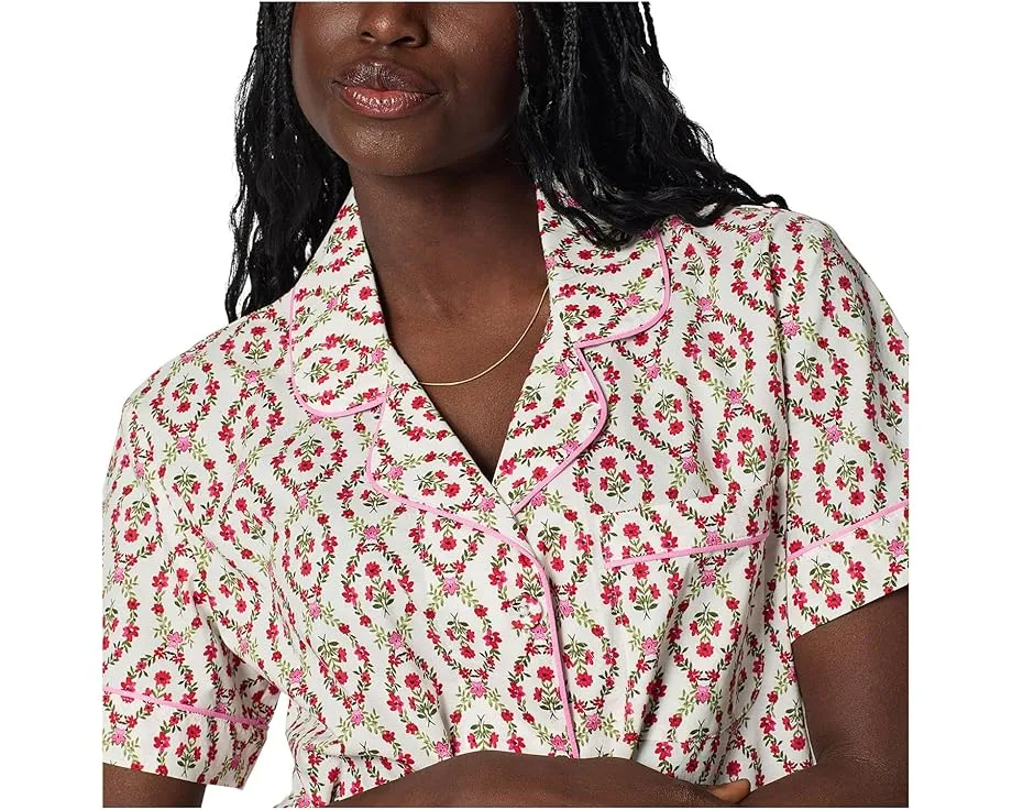 Пижамный комплект Bedhead PJs с короткими рукавами и шортами из поплина