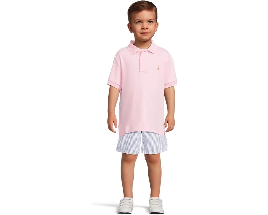 Мягкая поло Polo Ralph Lauren Kids из хлопка с воротником на пуговицах