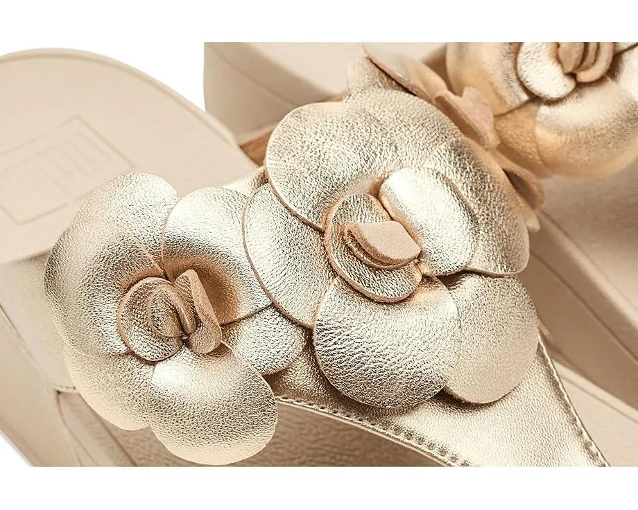 Сандалии FitFlop Lulu Flower с ремешком между пальцев и цветочным декором