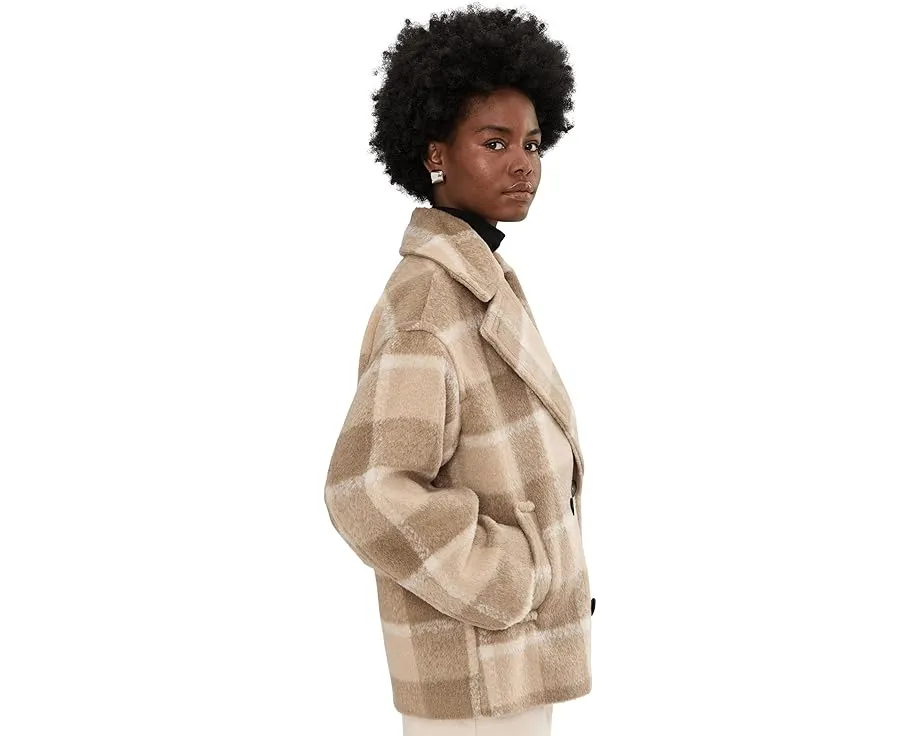 Короткое пальто-бушлат Levi's из смесовой шерсти с отстегивающимся воротником