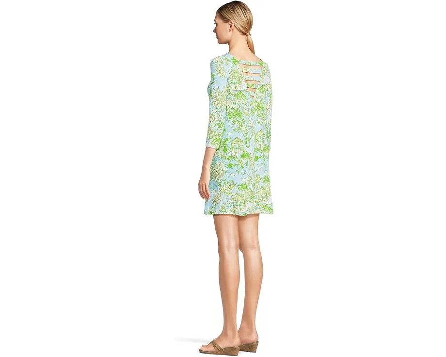 Платье Lilly Pulitzer Ophelia из стрейч-джерси с рельефным верхом и три четверти рукава