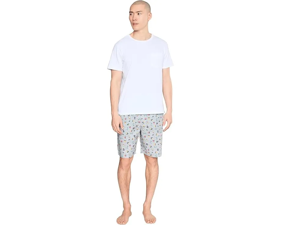 Пижамные шорты Tommy Bahama Cotton Woven с тропическим принтом