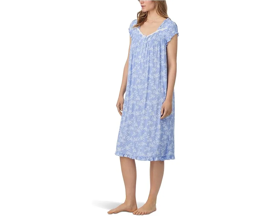 Ночная сорочка Eileen West без рукавов из модала с кружевом и бантом