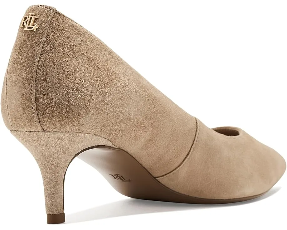 Туфли Adrienne Suede Pumps от Lauren Ralph Lauren с заостренным носком