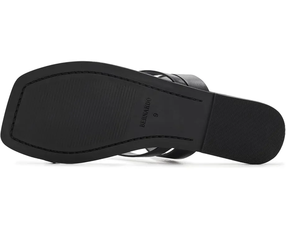 Сандалии Bernardo Ocana с переплетёнными ремешками и квадратным носком