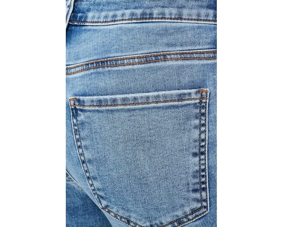 Джинсы KUT from the Kloth Kelly высокой посадки с клешем и вставкой на ноге