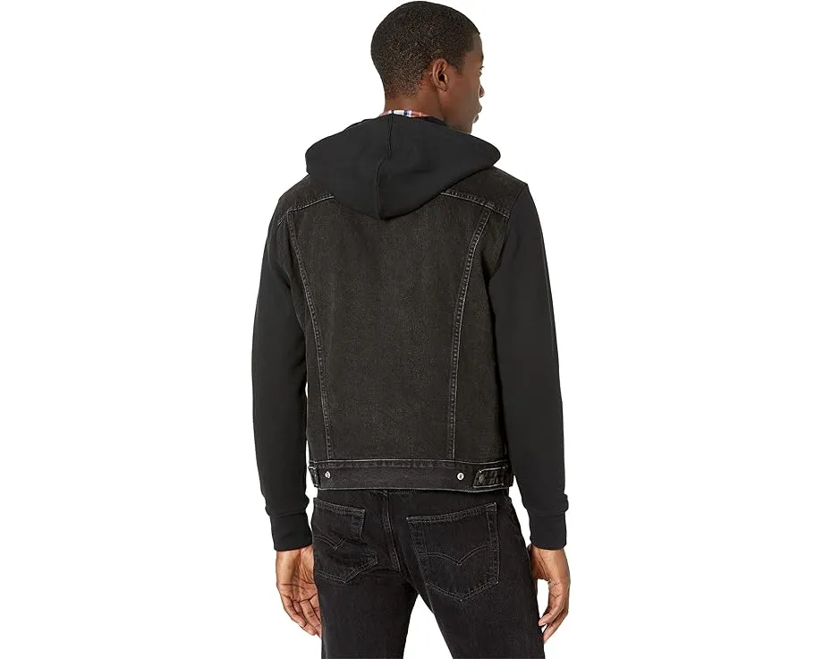 Куртка Levi's Hybrid Hoodie V Trucker с капюшоном и денимом