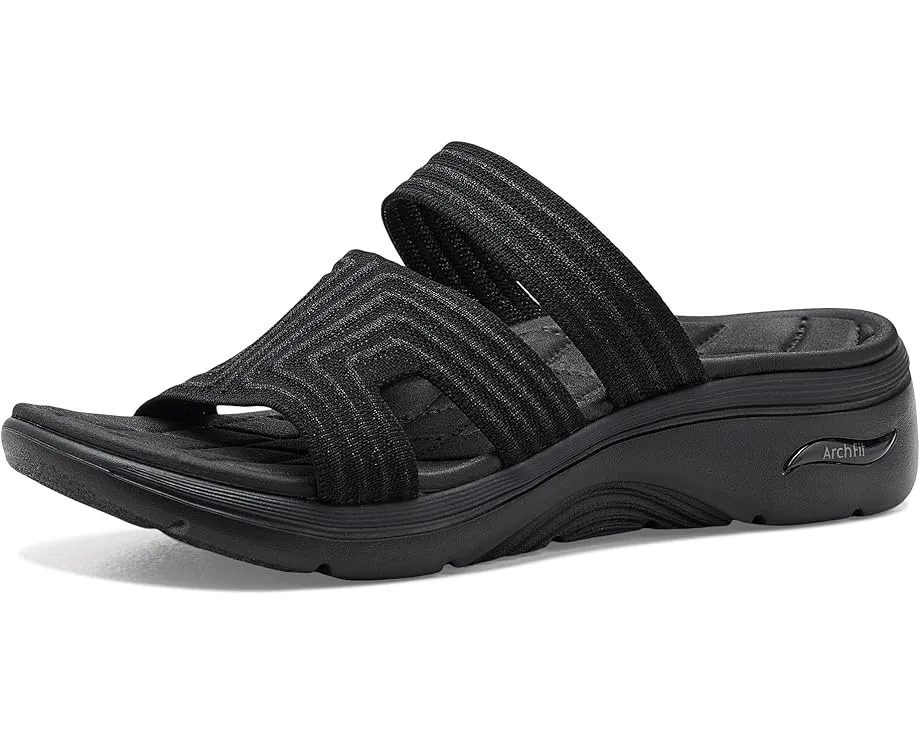 Сандалии Skechers GO WALK Arch Fit 2.0 с блестящим трикотажем