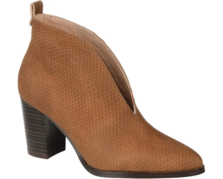 Ботильоны Journee Collection Bellamy с глубоким V-образным вырезом и каблуком
